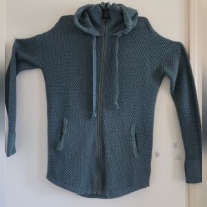Cynthia Rowley Blue Hooded Sweater